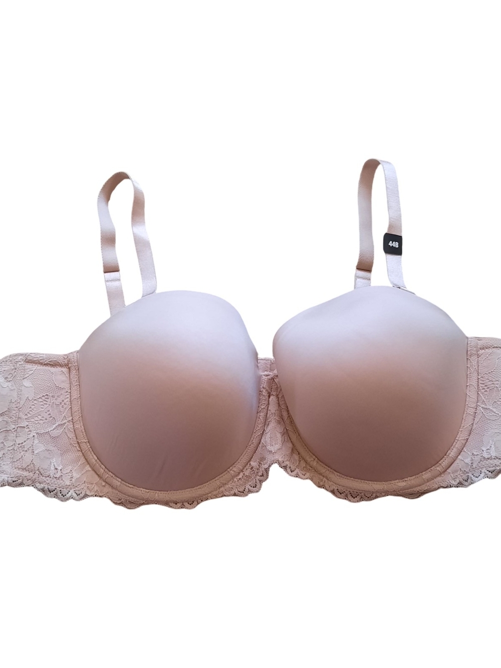 torrid Beige Lace-Trim Molded Bra